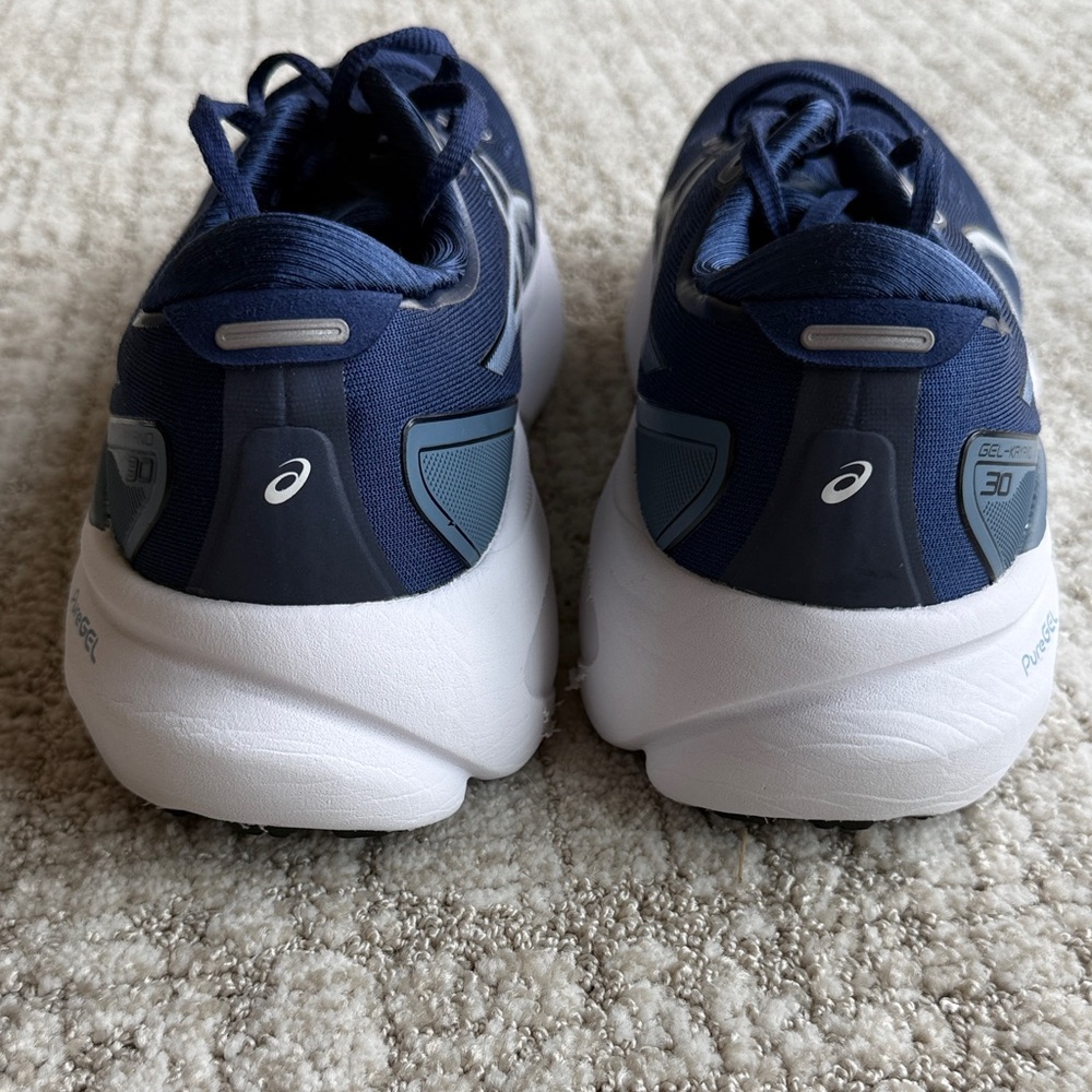 ASICS Navy and White Men's Running Shoes - Picture 2 of 9